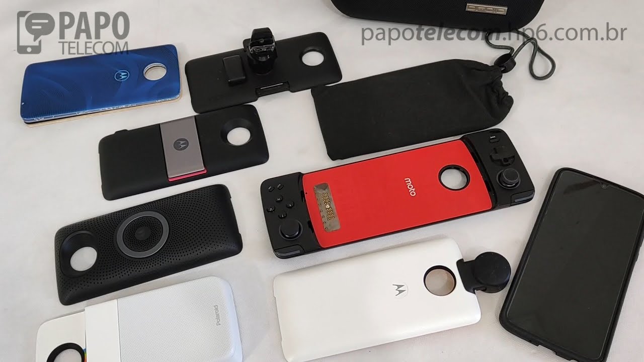 Motorola Moto Z Snaps (veicular, polaroid, projetor, som, tv digital, joystick, 360 e outros)