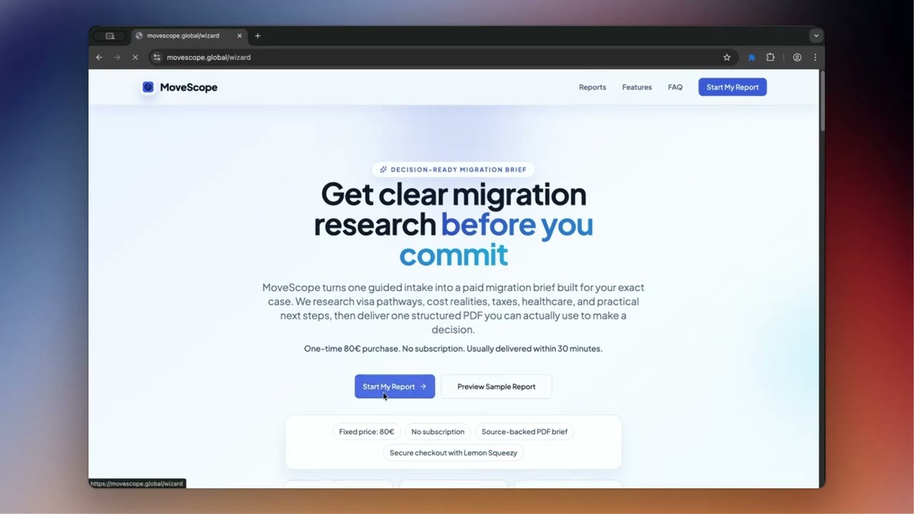 MoveScope demo video MoveScope demo video