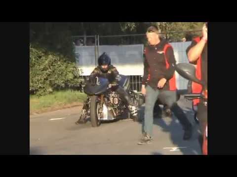 Rikard Gustavsson's new Top Fuel dragbike at Mosten, 2015.