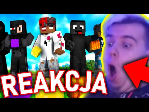 MANDZIO OGLĄDA PIERWSZY FILM NAPIERAKA! "NAPIERAK vs EKIPA RAPY (minecraft block shuffle)"