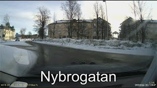 preview picture of video 'Härnösand 2015-02-09 Nybrogatan'