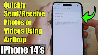 iPhone 14's/14  Pro Max: How to Quickly Send/Receive Photos or Videos Using AirDrop