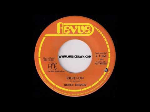 Harold Johnson - Right-On [Revue] 1969 Jazz Funk 45 Video