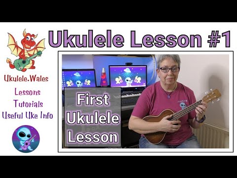 Ukulele Lesson 1 - Beginner Uke Lessons - C & F Chords and Ukulele Strumming For Beginners