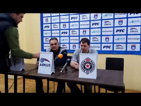 ARKUS liga 8. kolo / RK Spartak Vojput - RK Partizan / Konferencija za medije