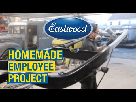 Homemade Employee Project - How to Paint a Frame with Rust Encapsulator Platinum & Chassis Black