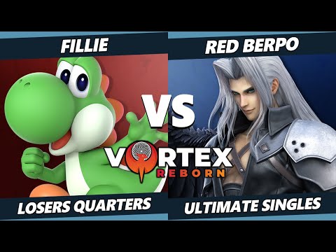 Vortex Legends 7 Losers Quarters - Fillie (Yoshi) Vs. red berpo (Sephiroth, Pyra Mythra) SSBU Ultima