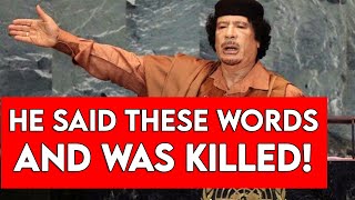 THE SPEECH THAT KILLED GADDAFI! (WATCH BEFORE DELETED) video
