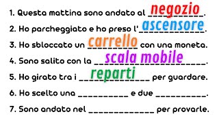 Italian how to talk about BUYING IN A SHOP | Comprare, pagare, negozio | Learn italian free lessons