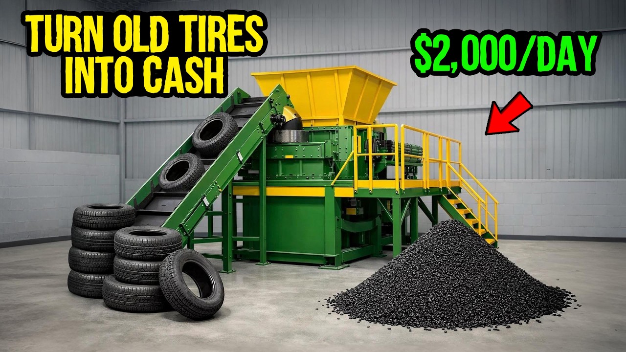 Turn Old Tires Into Cash: A $1000+/Day Recycling Business Idea