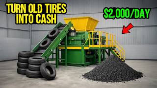 Turn Old Tires Into Cash: A $1000+/Day Recycling Business Idea