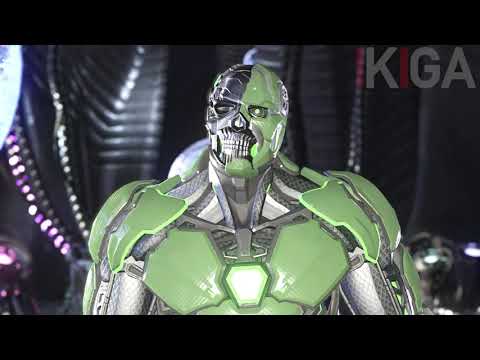 DARKSEID VS GRID CYBORG VIRUS ALL DIALOGUES QUOTE INJUSTICE 2 2020