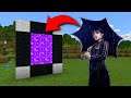 How To Make A Portal To The Jenna Ortega Wednesday Addams Dimension in Minecraft!!!