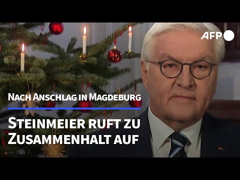 Steinmeier ruft nach Anschlag in Magdeburg zu Zusammenhalt auf | AFP
