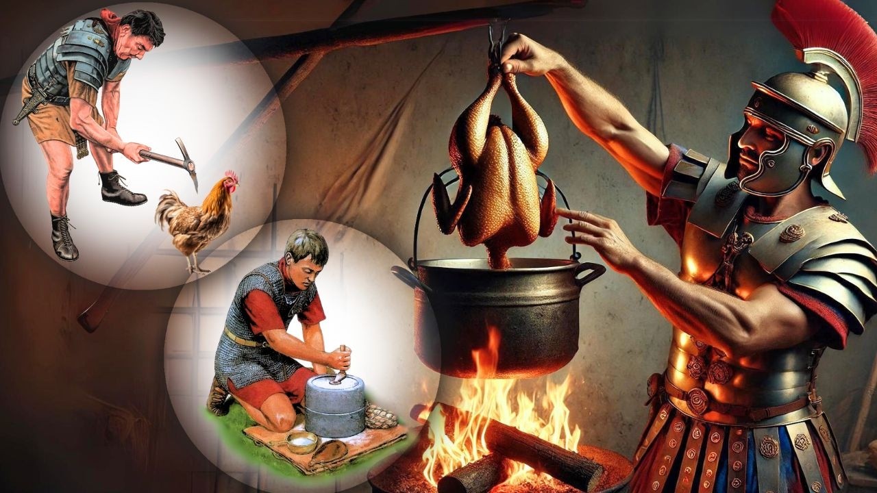 Como um soldado romano preparava o jantar?