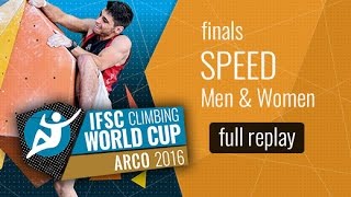 (LIVE) IFSC Climbing World Cup Arco 2016 - Speed - Finals - Men/Women by International Federation of Sport Climbing