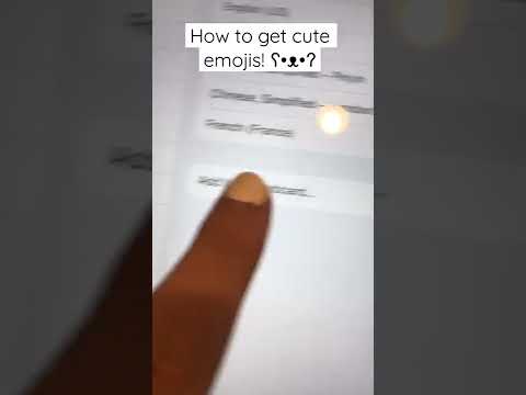 How to get cute emojis!