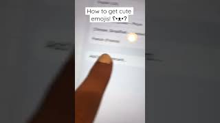 How to get cute emojis!