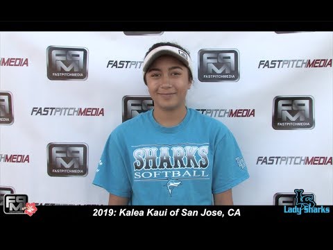 2019 Kalea Kaui Shortstop and Second Base Softbal Skills Video - San Jose Lady Sharks