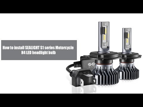 How to Install Motorcycle H4/9003 LED Headlight Bulbs - SEALIGHT S1 Series