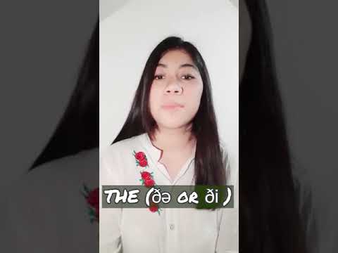How to pronounce the article "THE". (ðə or ði ) 👩‍🏫