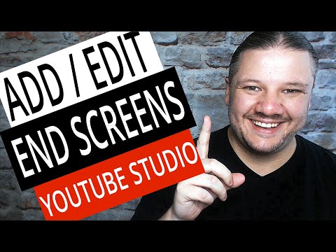 How To Add Edit End Screens with NEW YouTube Studio Video