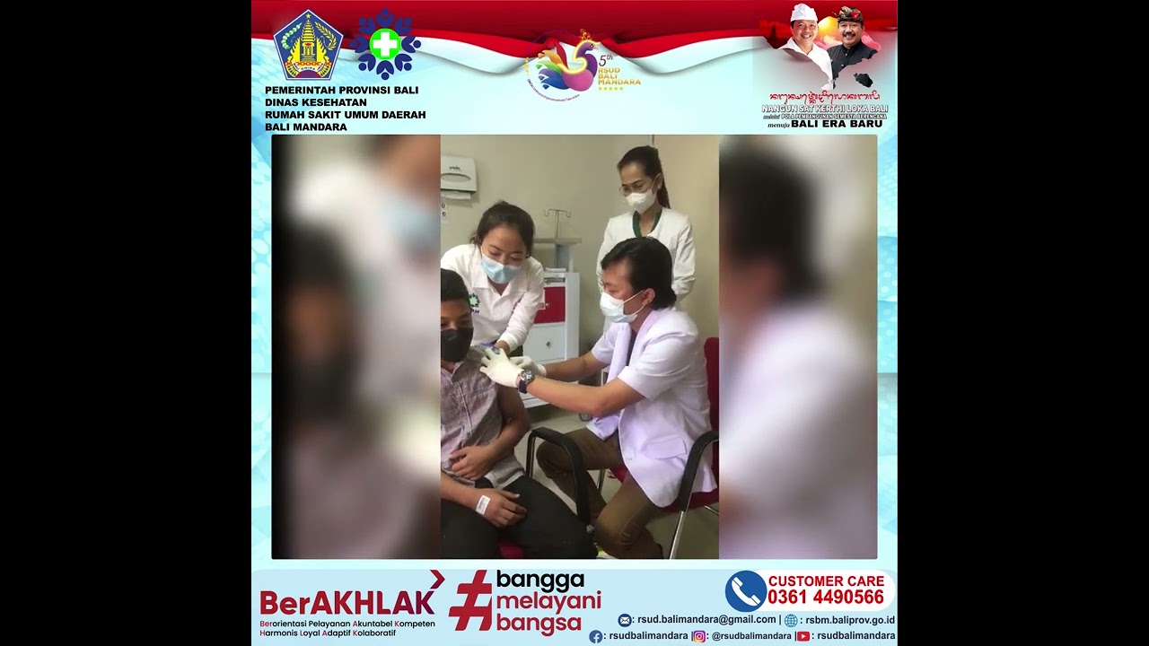 RSUD BALI MANDARA IKUT SERTA DALAM UJI KLINIS VAKSIN INDOVAC PADA ANAK USIA 12 -  17 TAHUN