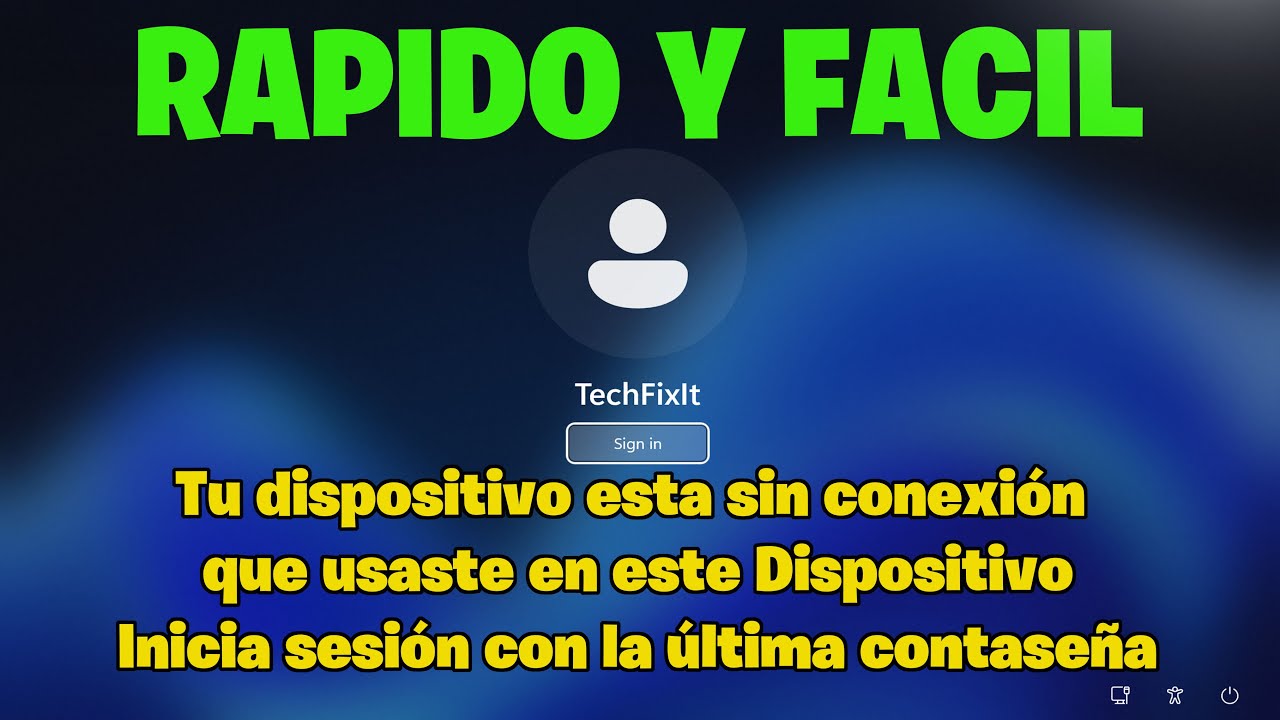 Tu dispositivo está sin conexión. Por favor, inicia sesión con la última contraseña usada.