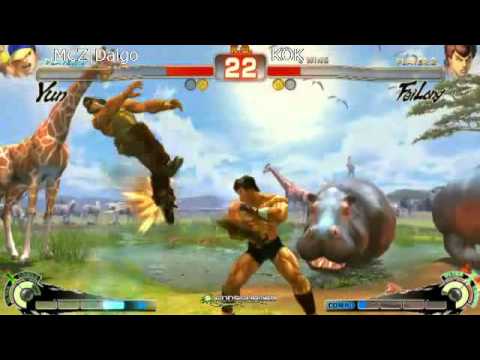 SSF4 AE: Daigo Umehara (Yun) vs KOK (FeiLong) - Godsgarden 4