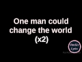 One Man Can Change The World Big Sean Feat Kanye West John Legend Lyrics