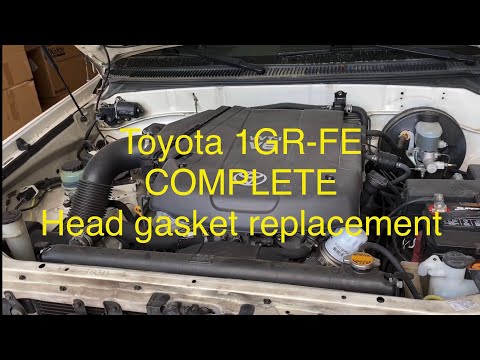 2006 Toyota Tundra 1GR-FE 4.0 COMPLETE HEAD GASKET REPLACEMENT STEP BY STEP 209-305-1672