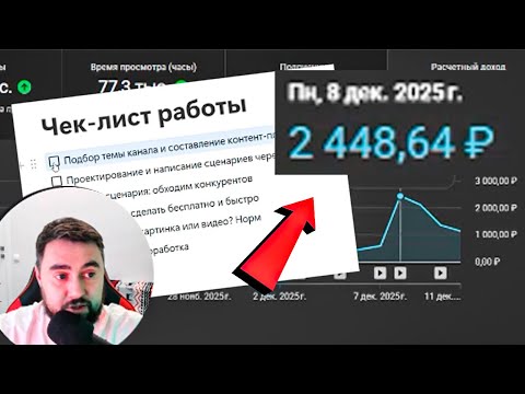 $1000 В МЕСЯЦ на простых РАССКАЗАХ в ЮТУБ за 40 минут. ПОШАГОВАЯ ИНСТРУКЦИЯ