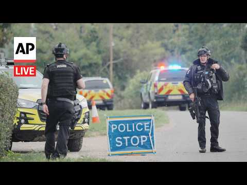LIVE: UK police gives update on explosive-related arrests near air base used by US