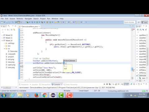 Java Toolbar