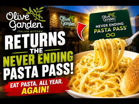 Olive Garden Brings Back the Never Ending Pasta Pass | Everything You Need to Know!