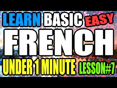 Learn Basic French In 1 Minute | Lesson 7 | Clothes
