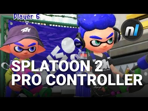 Splatoon 2 Switch Pro Controller Motion Controls Gameplay (Direct Feed)