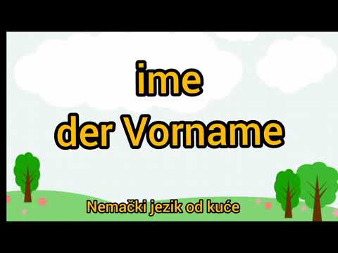 ●Lekcija 2 ● Predstavljanje   ●  NEMACKI JEZIK #nemackijezikodkuce