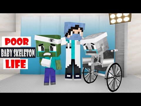 Candy School - Monster School: Poor Baby Skeleton Life (disabled)  - Minecraft Animation