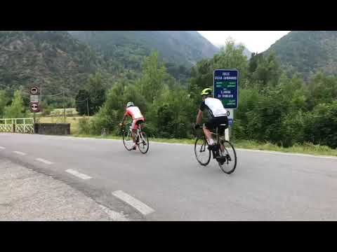 Beppe Costamagna a Sant'Anna di Vinadio in bicicletta