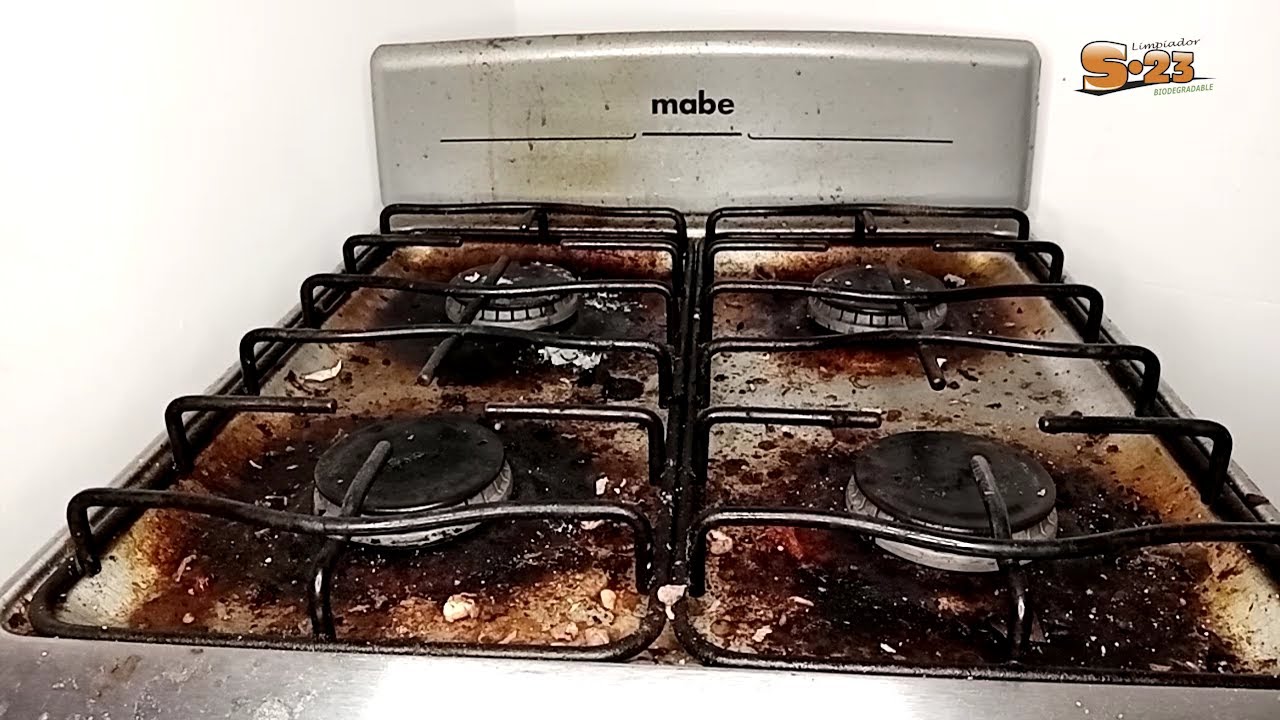 Como limpiar estufa extra sucia de acero inoxidable