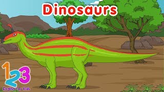 Download lagu Belajar Bahasa Inggris Mengenal Nama Dinosaurus Diva 4 | 123 English For Kids | Kartun Anak Channel mp3