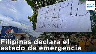 Filipinas declara el estado de emergencia tras la muerte de 114 personas por el tifón Kalmaegi
