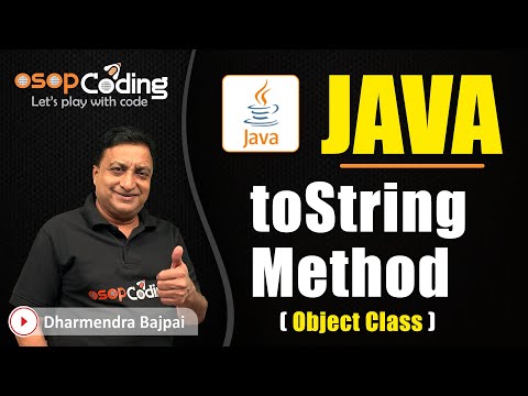 Tostring Method Of Object Class In Java Object Class Java For Beginners Java Lec82