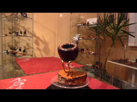 Brand new briar pipe PARONELLI half bent danish walnut -  eBay item number: 400861320081