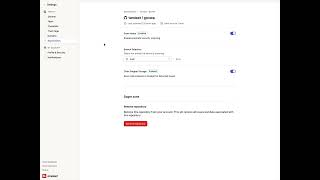 Settings design @Oneleet