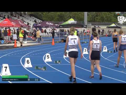 U15 Girls 200m Heat 3: 2021 State Combined Events Championships // LAVicTV