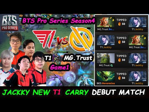 T1 vs MG Trust | Jackky Drow Ranger New King Of SEA Carry Debut Match BTS Pro Series 4 SEA Game1