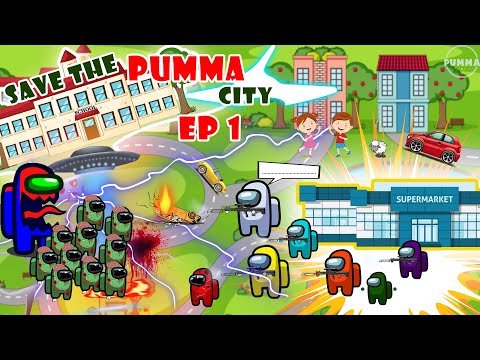 AMONG US Zombie Season 4 - Save the Pumma City EP1 - Among Us Zombies Animation