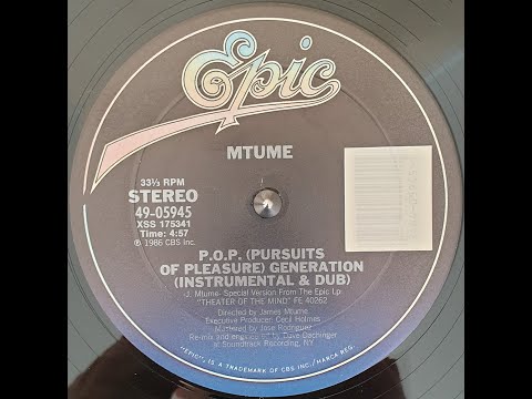 Mtume - P.O.P. (Pursuits Of Pleasure) Generation (Instrumental & Dub) 1986